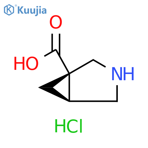 (1S,5S)-3-azabicyclo3.1.0hexane-1-carboxylic acid hydrochloride structure