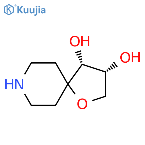 rac-(3R,4R)-1-oxa-8-azaspiro4.5decane-3,4-diol structure