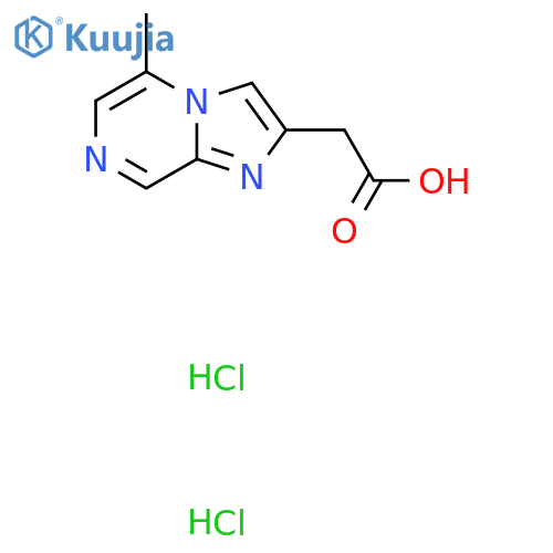 2-{5-methylimidazo1,2-apyrazin-2-yl}acetic acid dihydrochloride structure