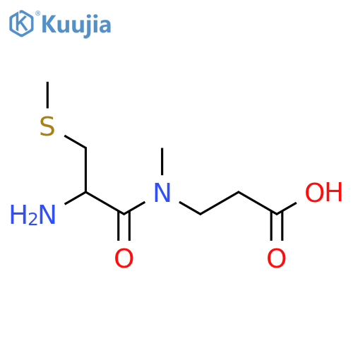 3-2-amino-N-methyl-3-(methylsulfanyl)propanamidopropanoic acid structure