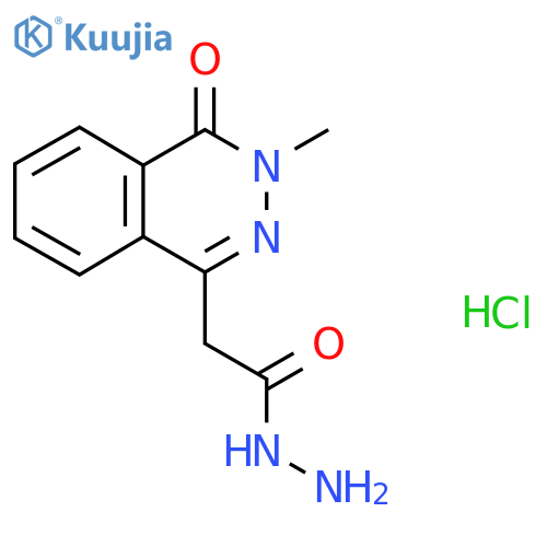 2-(3-methyl-4-oxo-3,4-dihydrophthalazin-1-yl)acetohydrazide hydrochloride structure
