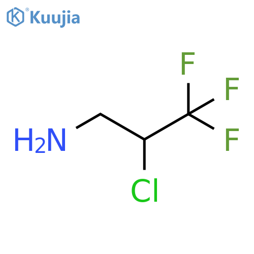 1-Propanamine, 2-chloro-3,3,3-trifluoro- structure
