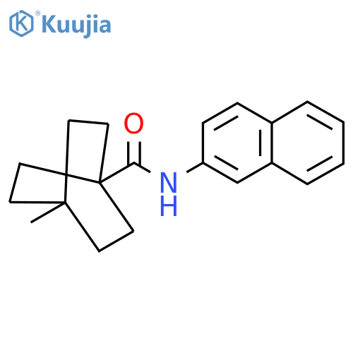 4-methyl-N-(naphthalen-2-yl)bicyclo2.2.2octane-1-carboxamide structure