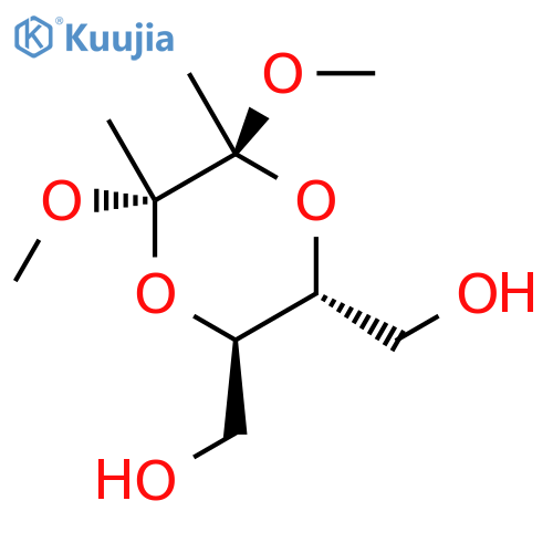 (2S,3S,5R,6R)-5,6-Bis(hydroxymethyl)-2,3-dimethoxy-2,3-dimethyl-1,4-dioxane structure