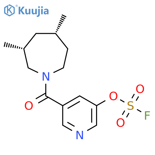 (3R,5S)-1-(5-Fluorosulfonyloxypyridine-3-carbonyl)-3,5-dimethylazepane structure