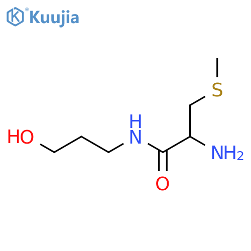 2-amino-N-(3-hydroxypropyl)-3-(methylsulfanyl)propanamide structure