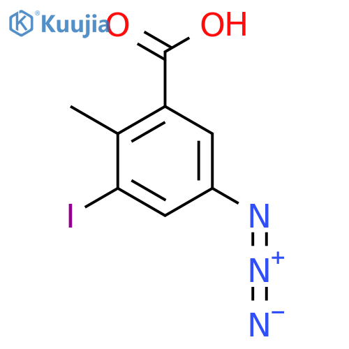 5-Azido-3-iodo-2-methylbenzoic acid structure