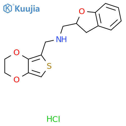 (2,3-dihydro-1-benzofuran-2-yl)methyl({2H,3H-thieno3,4-b1,4dioxin-5-yl}methyl)amine hydrochloride structure