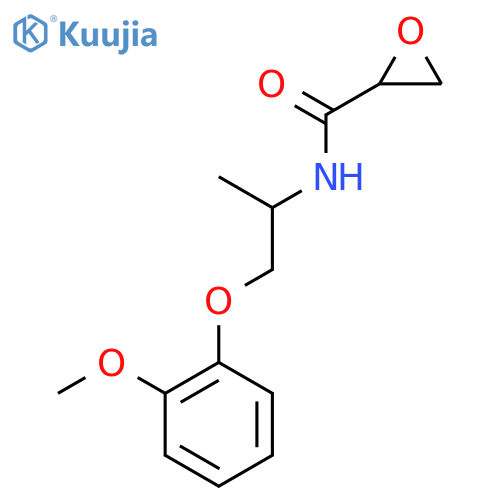N-1-(2-methoxyphenoxy)propan-2-yloxirane-2-carboxamide structure