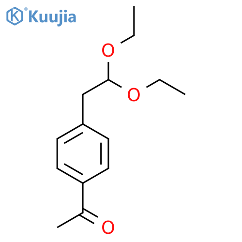 1-[4-(2,2-Diethoxyethyl)phenyl]ethanone structure