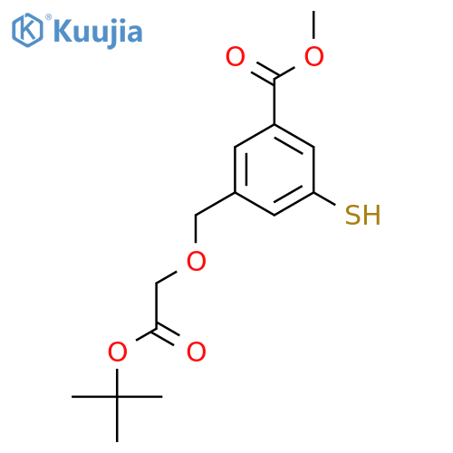 methyl 3-{2-(tert-butoxy)-2-oxoethoxymethyl}-5-sulfanylbenzoate structure