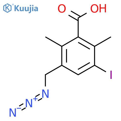 3-(Azidomethyl)-5-iodo-2,6-dimethylbenzoic acid structure
