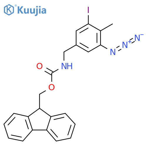 (9H-fluoren-9-yl)methyl N-(3-azido-5-iodo-4-methylphenyl)methylcarbamate structure