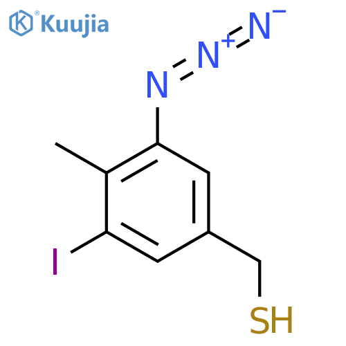 (3-Azido-5-iodo-4-methylphenyl)methanethiol structure