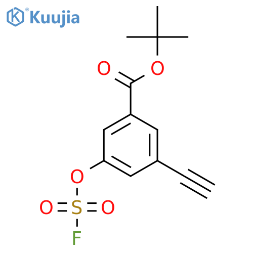 tert-butyl 3-ethynyl-5-(fluorosulfonyl)oxybenzoate structure