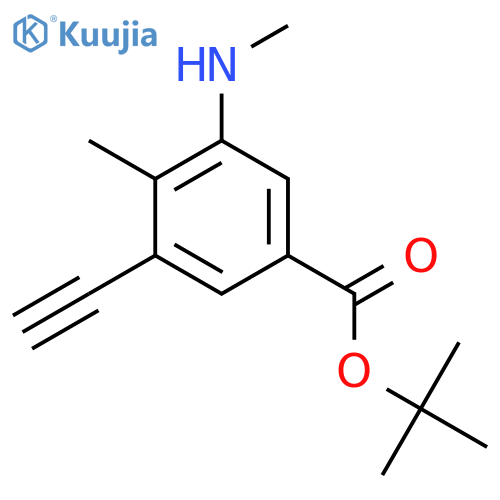 Tert-butyl 3-ethynyl-4-methyl-5-(methylamino)benzoate structure