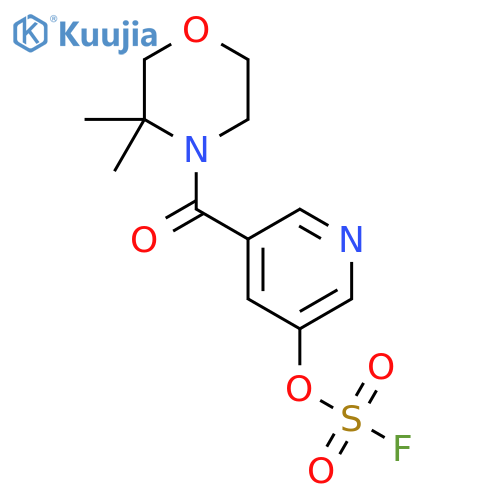 4-(5-Fluorosulfonyloxypyridine-3-carbonyl)-3,3-dimethylmorpholine structure