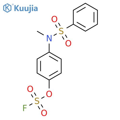 1-[Benzenesulfonyl(methyl)amino]-4-fluorosulfonyloxybenzene structure