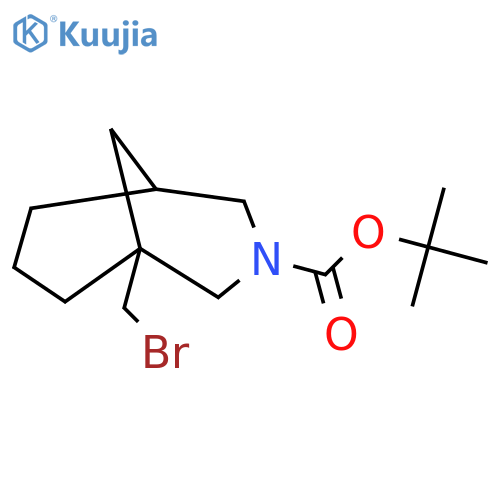 tert-butyl 1-(bromomethyl)-3-azabicyclo3.3.1nonane-3-carboxylate structure