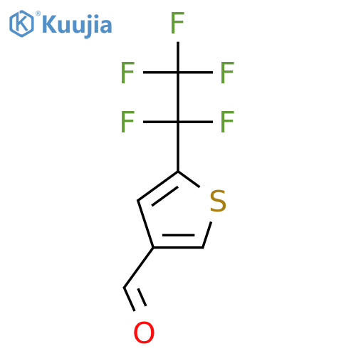 5-(1,1,2,2,2-Pentafluoroethyl)thiophene-3-carbaldehyde structure