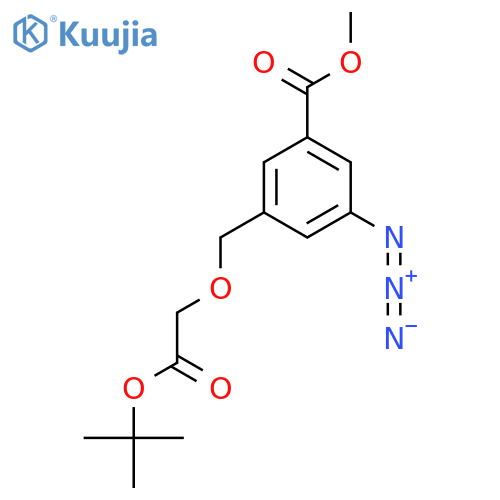 methyl 3-azido-5-{2-(tert-butoxy)-2-oxoethoxymethyl}benzoate structure