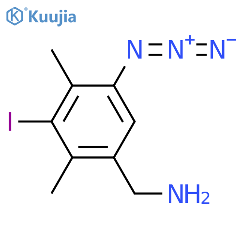 1-(5-Azido-3-iodo-2,4-dimethylphenyl)methanamine structure