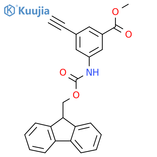 methyl 3-ethynyl-5-({[(9H-fluoren-9-yl)methoxy]carbonyl}amino)benzoate structure