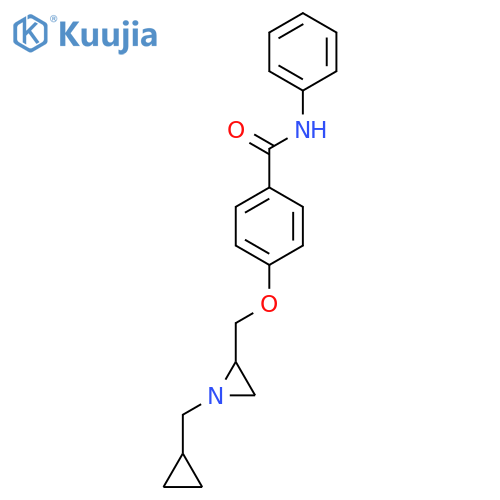 4-[[1-(Cyclopropylmethyl)aziridin-2-yl]methoxy]-N-phenylbenzamide structure