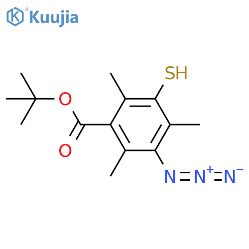 Tert-butyl 3-azido-2,4,6-trimethyl-5-sulfanylbenzoate structure