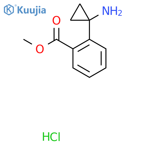 Methyl 2-(1-aminocyclopropyl)benzoate hydrochloride structure