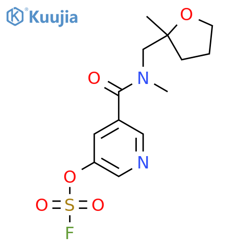5-{Methyl[(2-methyloxolan-2-yl)methyl]carbamoyl}pyridin-3-yl sulfurofluoridate structure