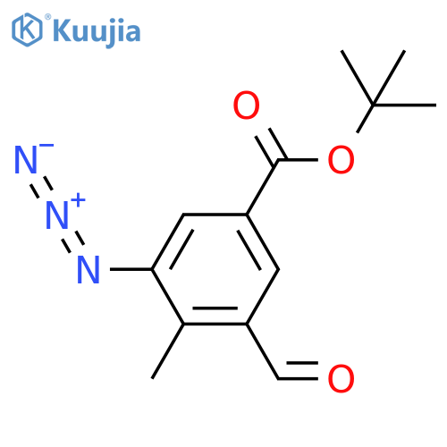 Tert-butyl 3-azido-5-formyl-4-methylbenzoate structure