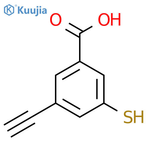 3-Ethynyl-5-sulfanylbenzoic acid structure
