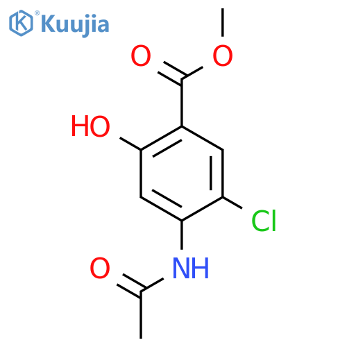 Methyl 4-acetamido-5-chloro-2-hydroxybenzoate structure