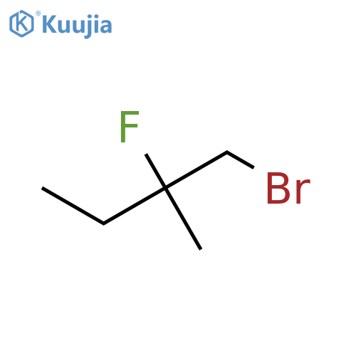 1-Bromo-2-fluoro-2-methylbutane structure