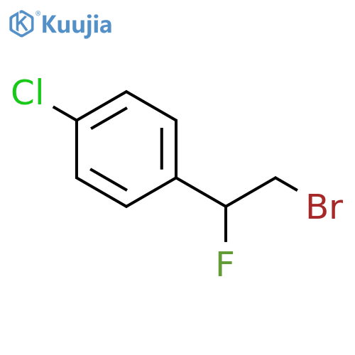 1-(2-bromo-1-fluoroethyl)-4-chlorobenzene structure