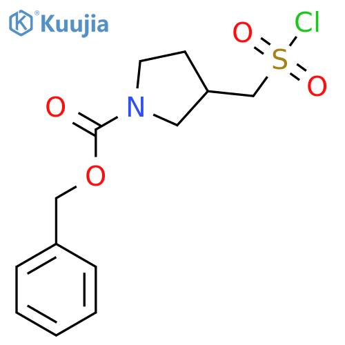 benzyl 3-[(chlorosulfonyl)methyl]pyrrolidine-1-carboxylate structure