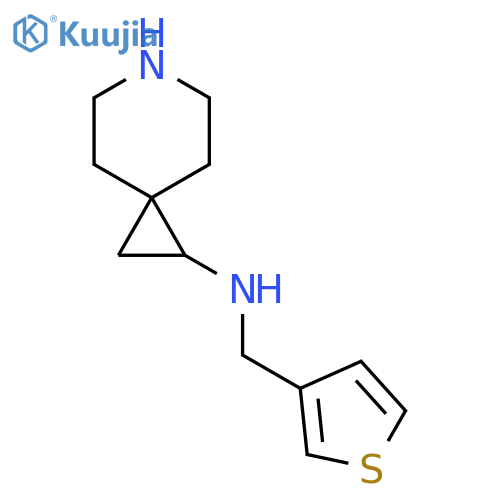 N-[(thiophen-3-yl)methyl]-6-azaspiro[2.5]octan-1-amine structure