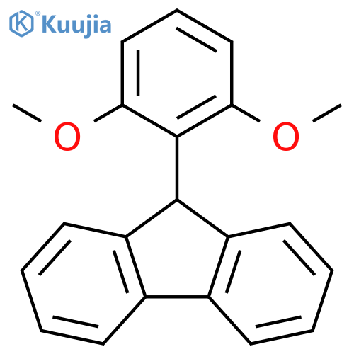 9H-Fluorene, 9-(2,6-dimethoxyphenyl)- structure