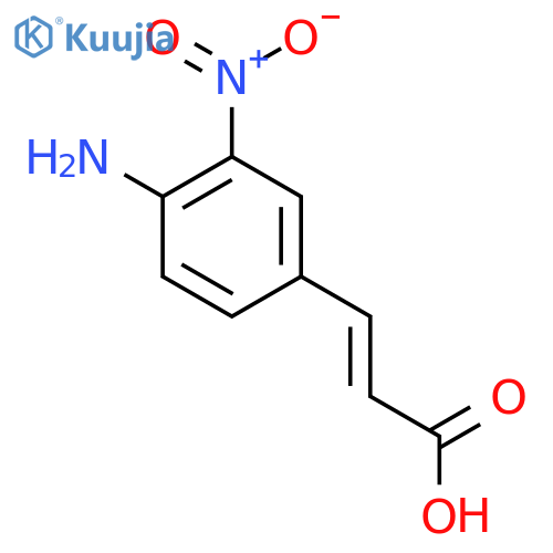 3-(4-amino-3-nitrophenyl)prop-2-enoic acid structure