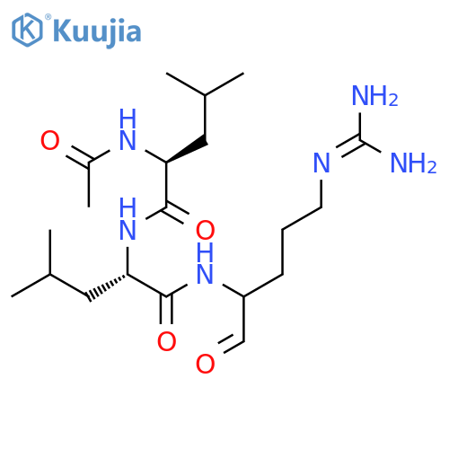 L-Leucinamide,N-acetyl-L-leucyl-N-[4-[(aminoiminomethyl)amino]-1-formylbutyl]- (9CI) structure