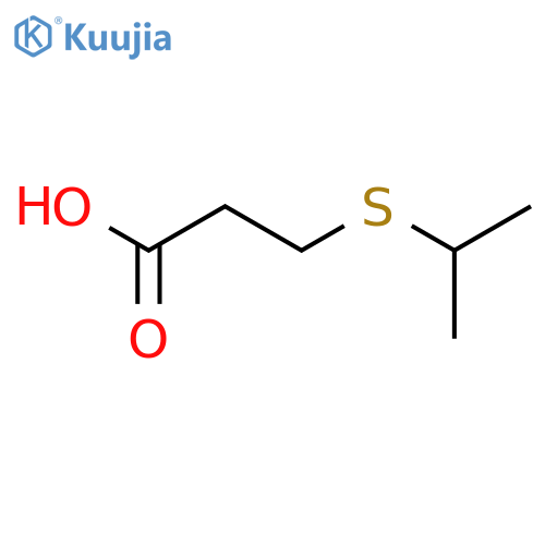 3-(Isopropylthio)propanoic acid structure