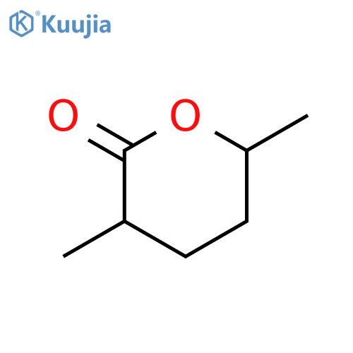 2H-Pyran-2-one, tetrahydro-3,6-dimethyl-, cis- structure