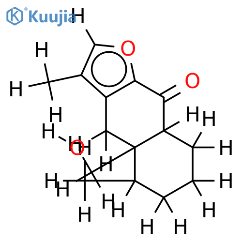 (6beta,10betaH)-6-Hydroxyfuranoeremophilan-9-one structure
