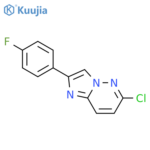 6-Chloro-2-(4-fluorophenyl)imidazo[1,2-b]pyridazine structure