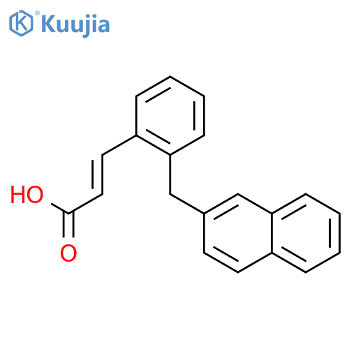 2-Propenoic acid, 3-[2-(2-naphthalenylmethyl)phenyl]-, (2E)- structure