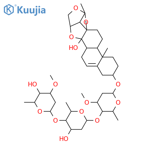 Hirundigenin; 3-O-[α-D-Oleandropyranosyl-(1→4)--β-D-digitoxopyranosyl-(1→4)-β-D-oleandropyranoside] structure