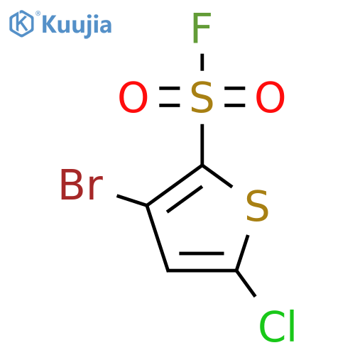 3-Bromo-5-chlorothiophene-2-sulfonyl fluoride structure