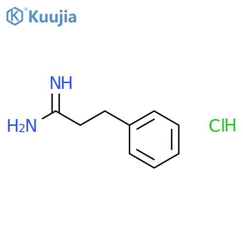 3-phenylpropanimidamide hydrochloride structure