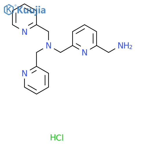 1-(6-(Aminomethyl)pyridin-2-yl)-N,N-bis(pyridin-2-ylmethyl)methanamine hydrochloride structure